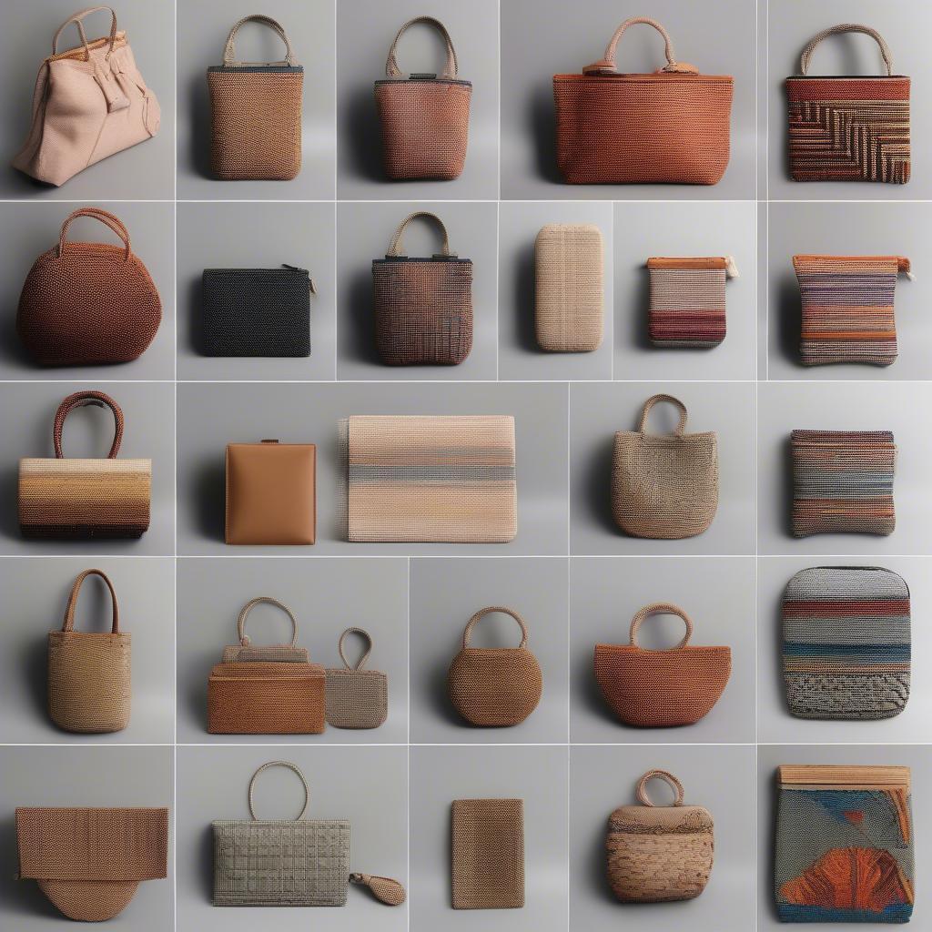 Variations of Woven Bags and Pouches