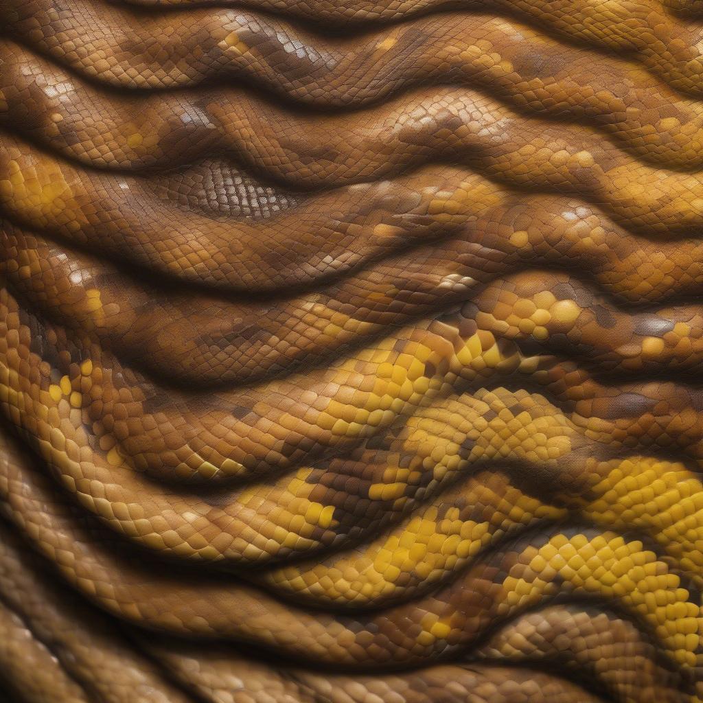 Close-up of the variegated basket-weave pattern on a Xylophis perroteti