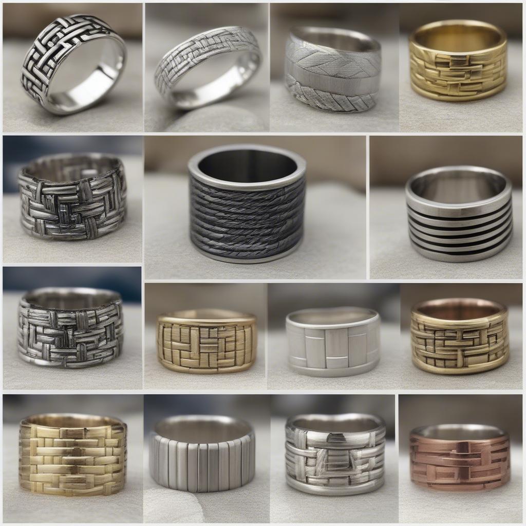 Different Styles of Basket Weave Ring Bands