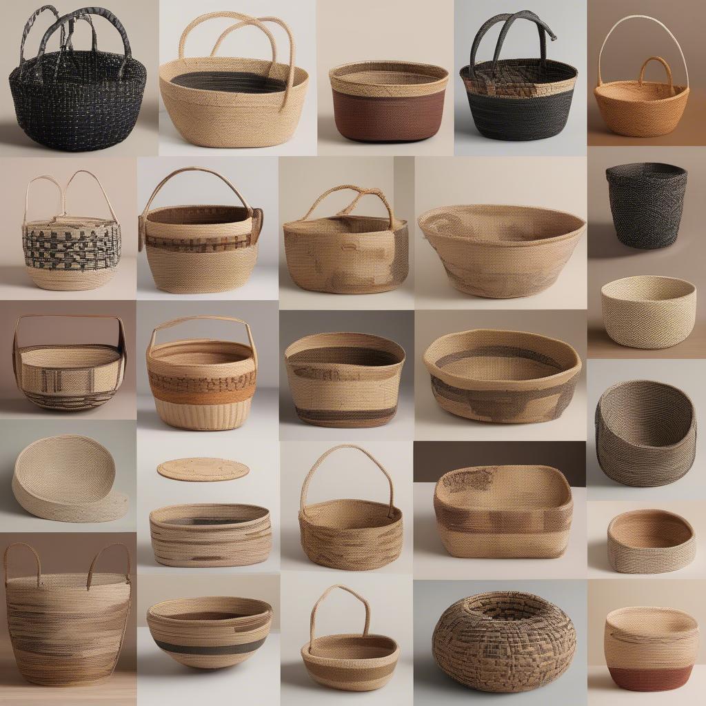 Variety of Handcrafted Baskets