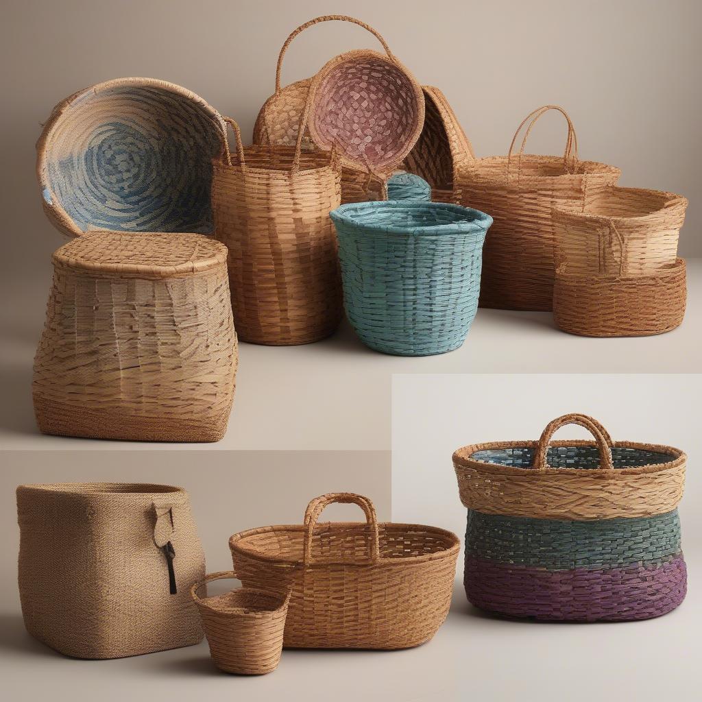 Different Styles of Hyacinth Baskets