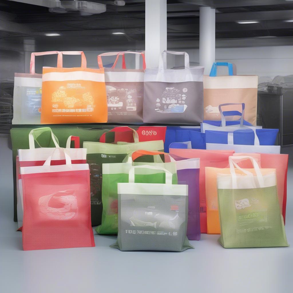 Variety of Non-Woven Bags Produced by the Machine