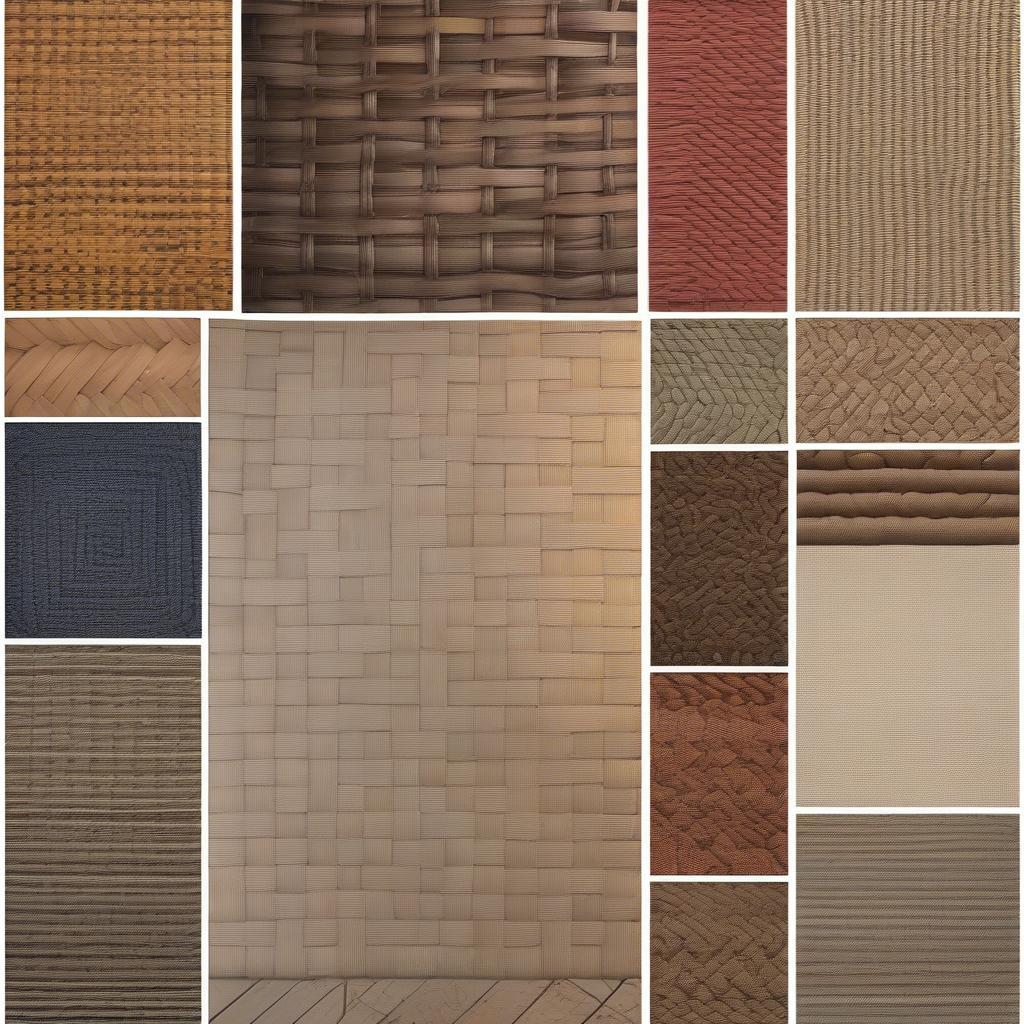 Variety of Outdoor Basket Weave Rugs