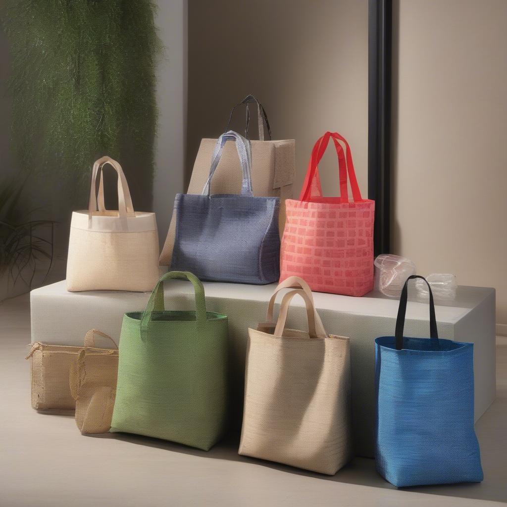 Variety of recycle PP woven shopping bags