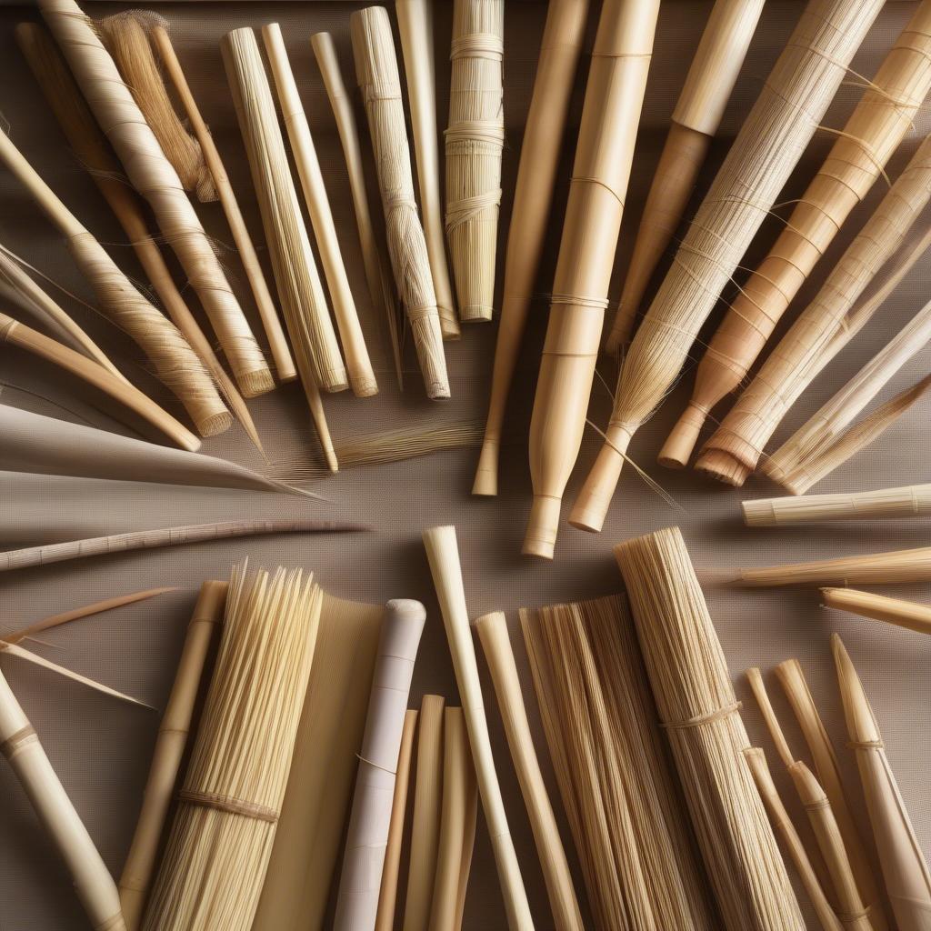 Various Reed Types for Basketry