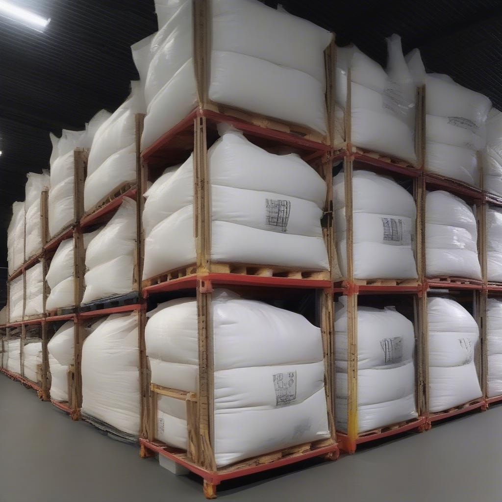 Different Sizes of FIBC Bags in a Warehouse