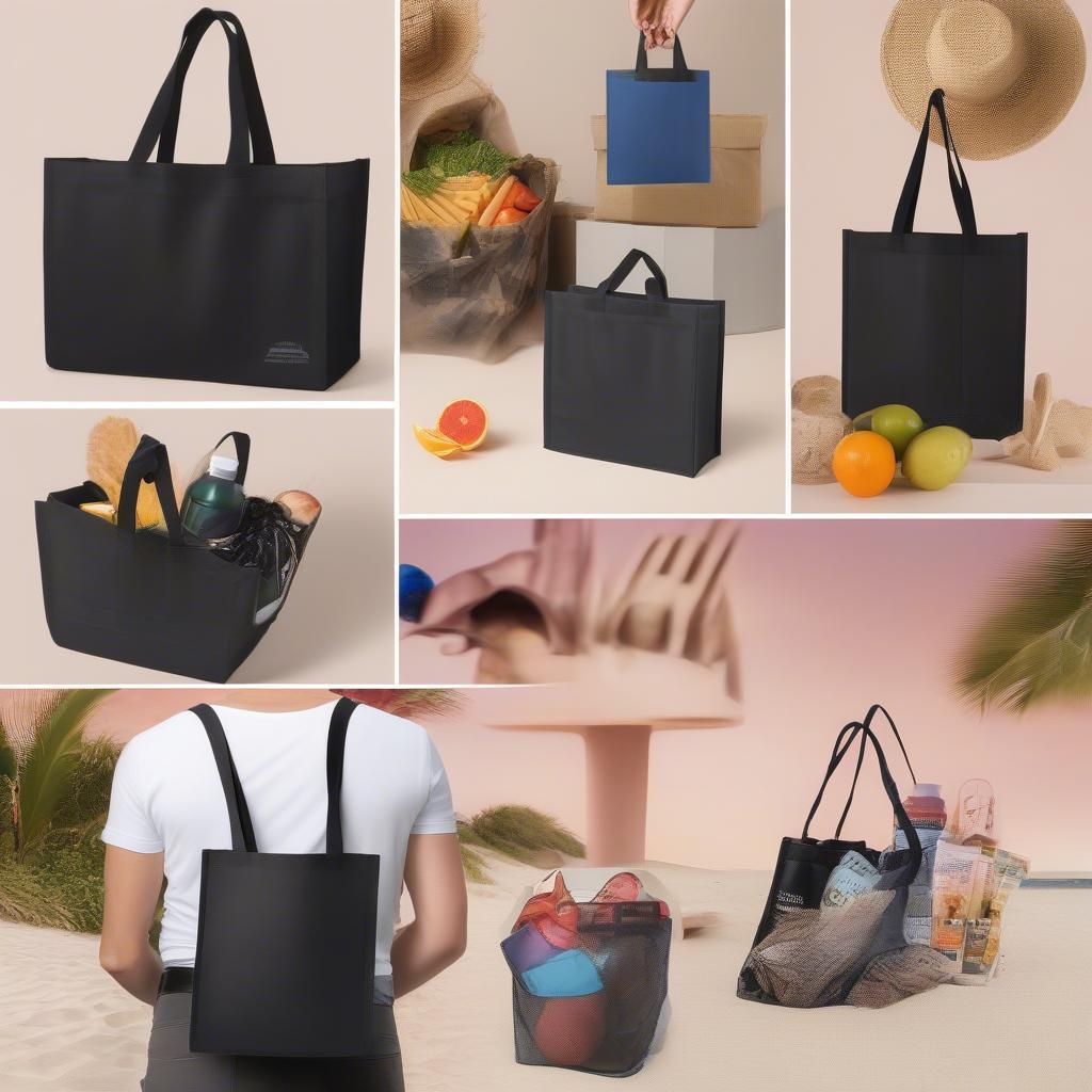 Various Uses of Black Non-Woven Totes