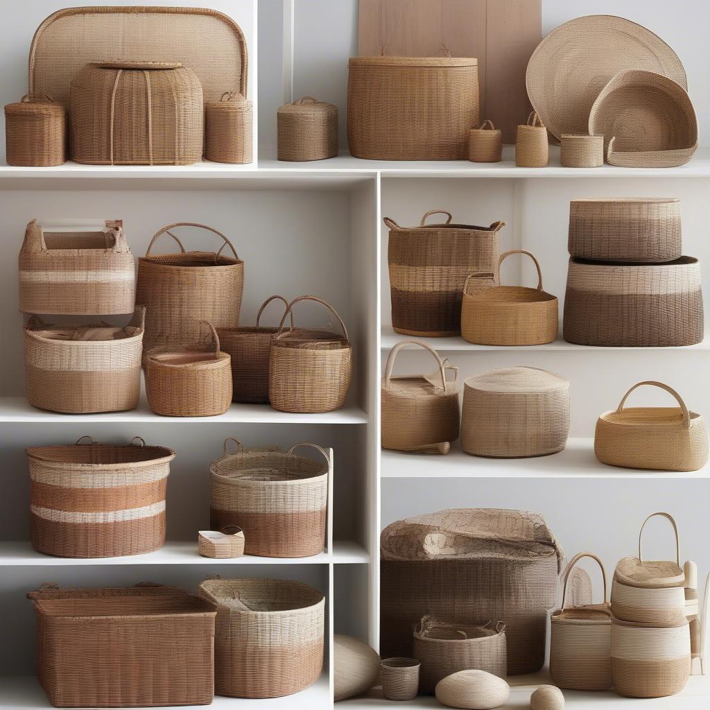 Various Woven Storage Baskets