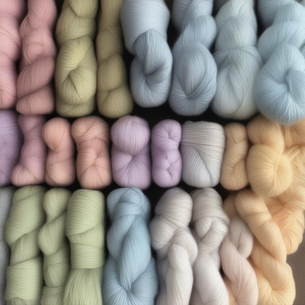 Variety of Yarn Colors Suitable for Baby Blankets