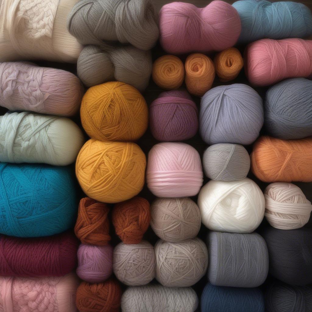 Different types of yarn suitable for baby blankets