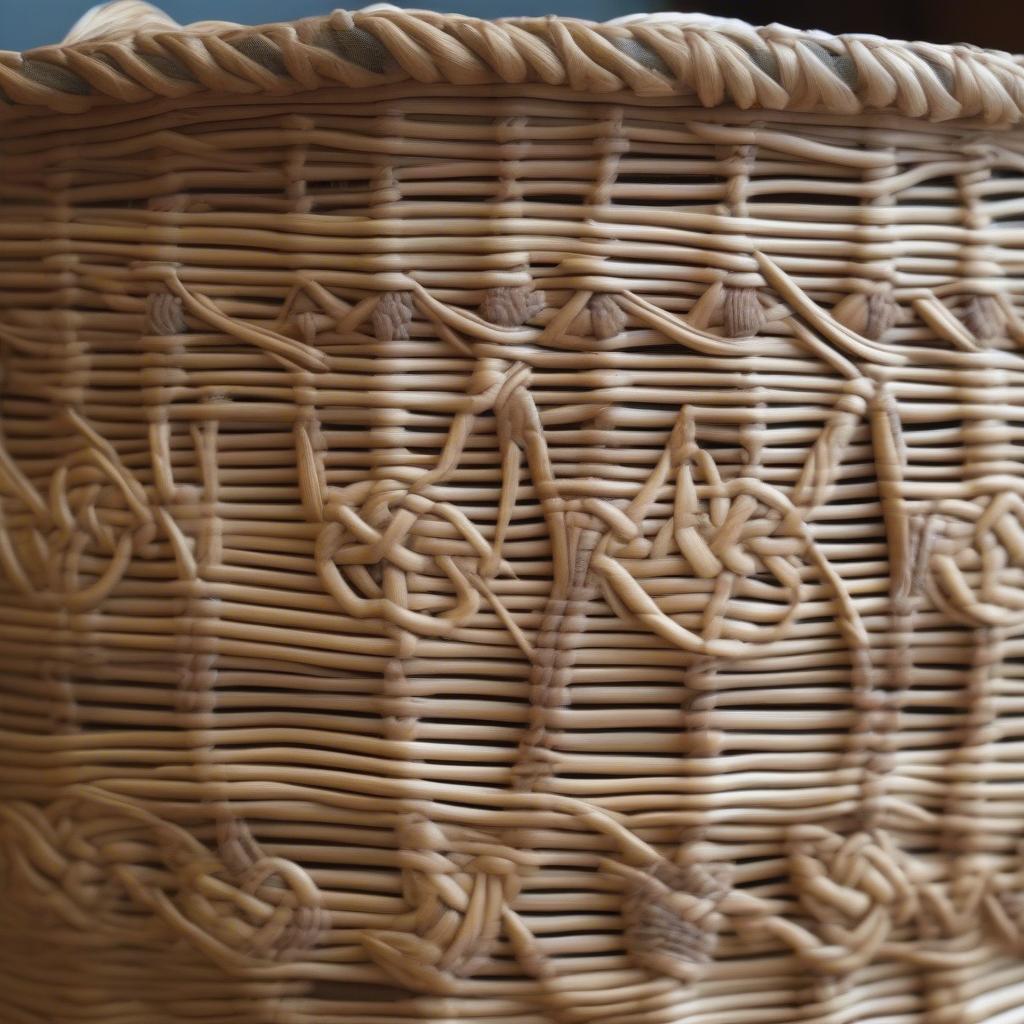 Viking Basket with Decorative Elements