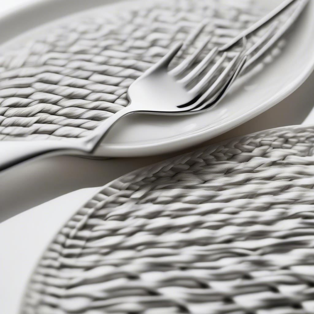 Villeroy & Boch Basket Weave Spoon Close-Up