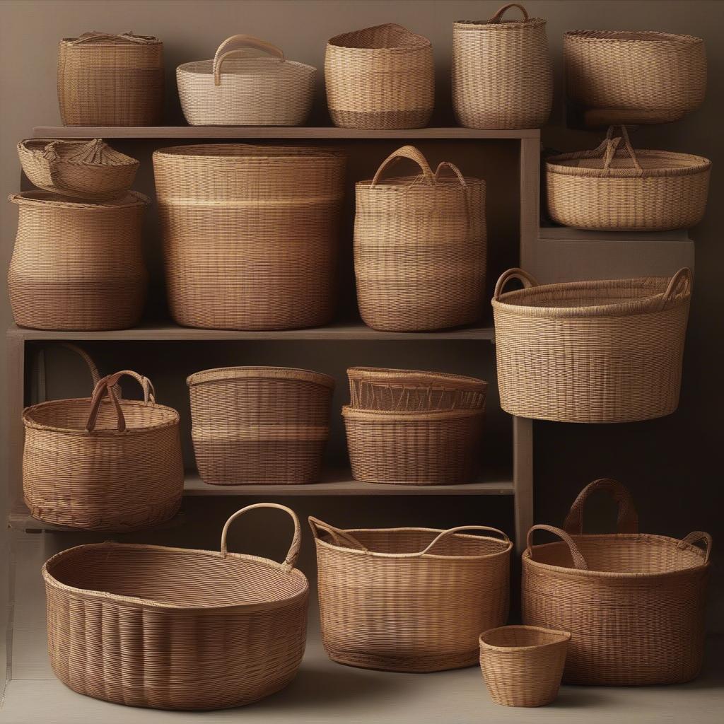 Collection of Vintage Baker's Baskets