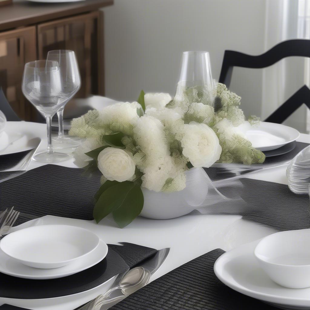 Stylish Vinyl Basket Weave Placemats