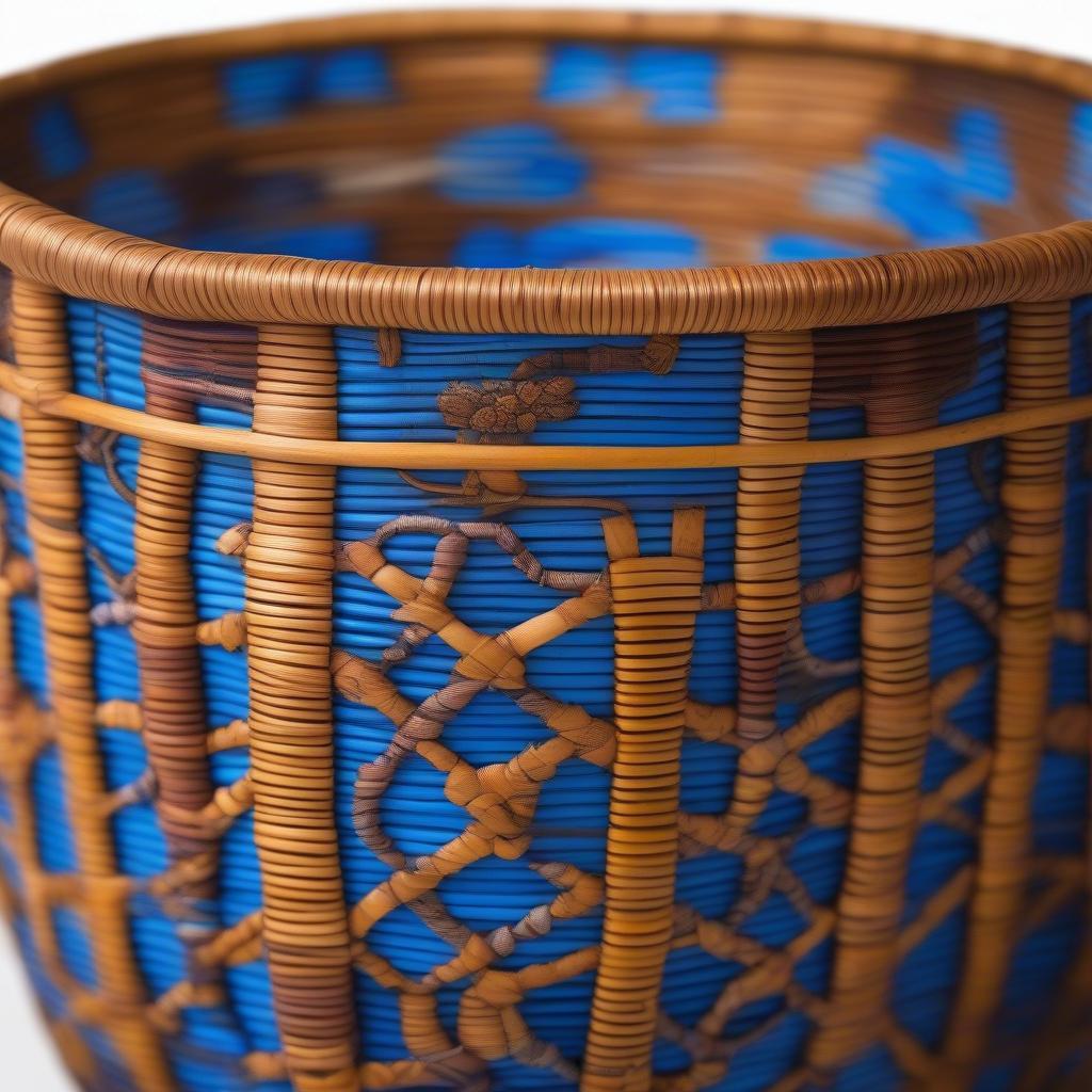 Blue Basket Weave in the Style of Viviano Marmothassos