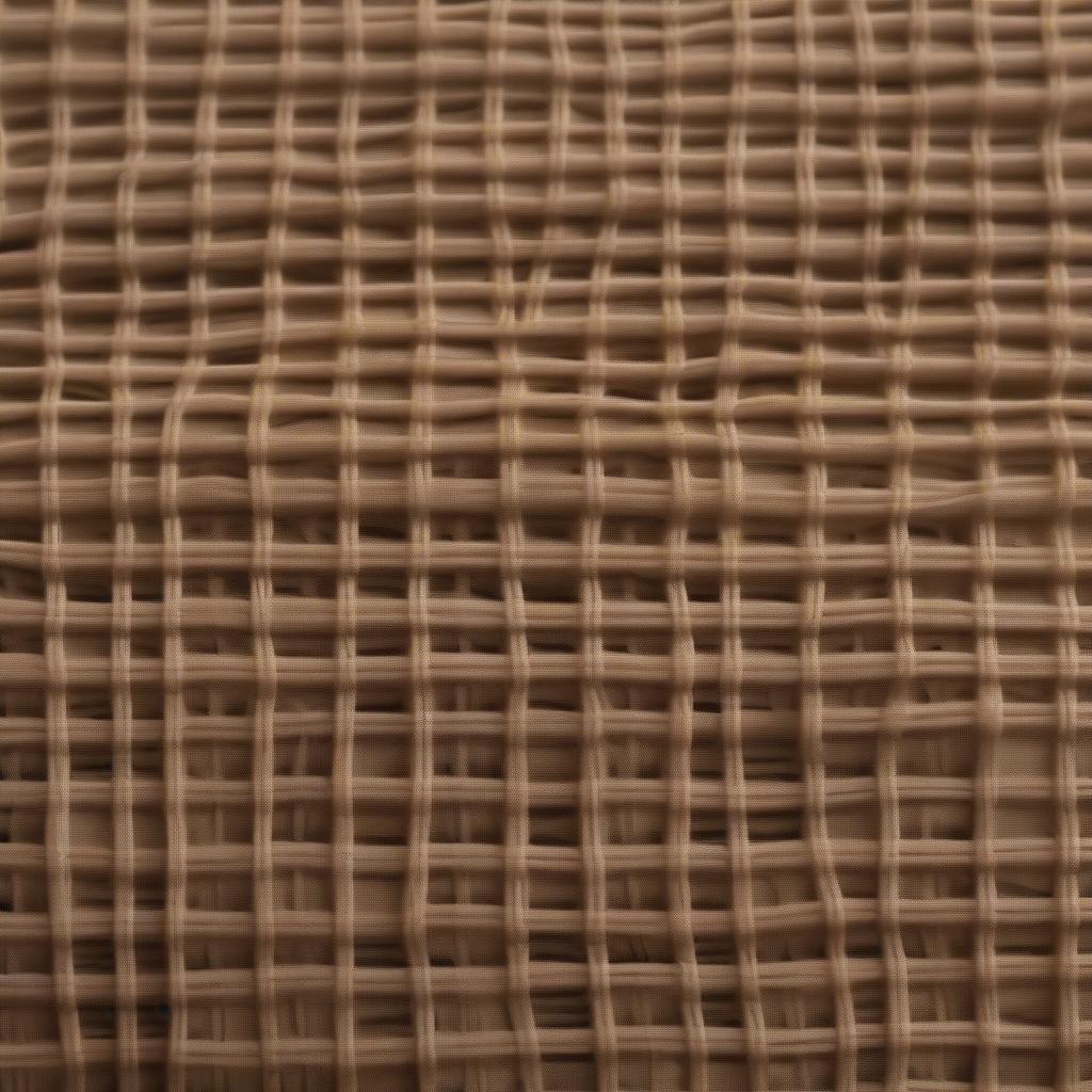 Close-up of Waffle Weave Fabric: Highlighting Durability and Breathability