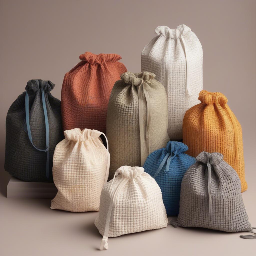 Waffle Weave Laundry Bags in Bulk: Various Sizes and Colors