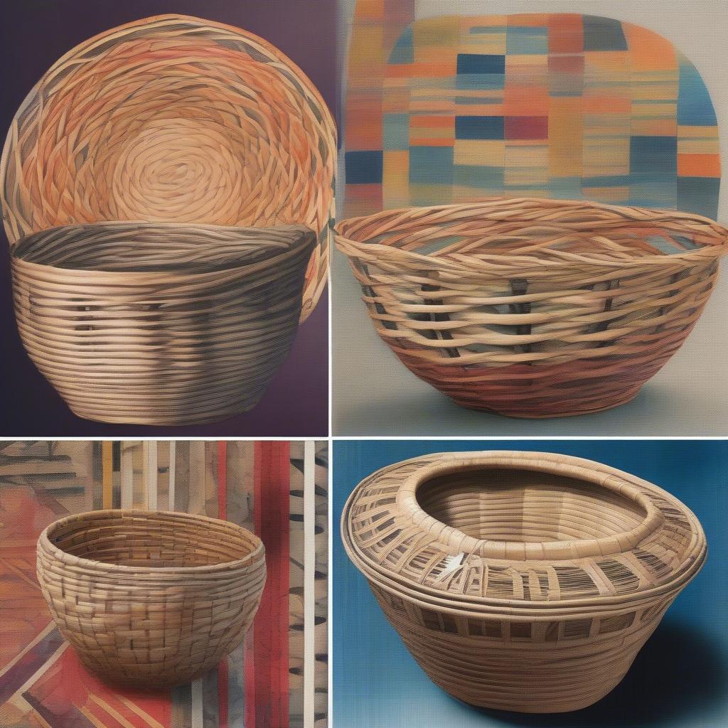 Exploring Diverse Styles in Weave Basket Drawings