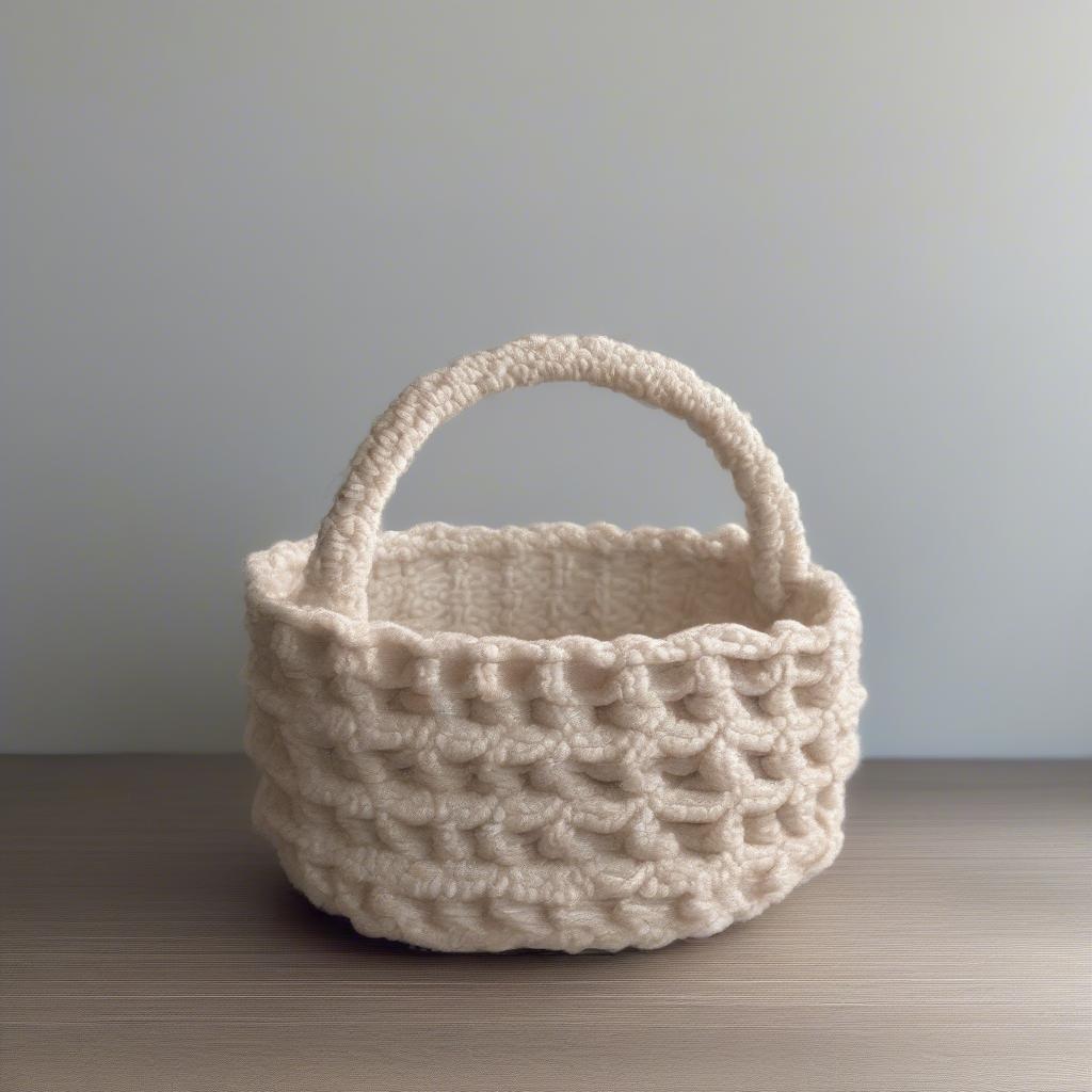 Weave Stitch Basket Crochet Example