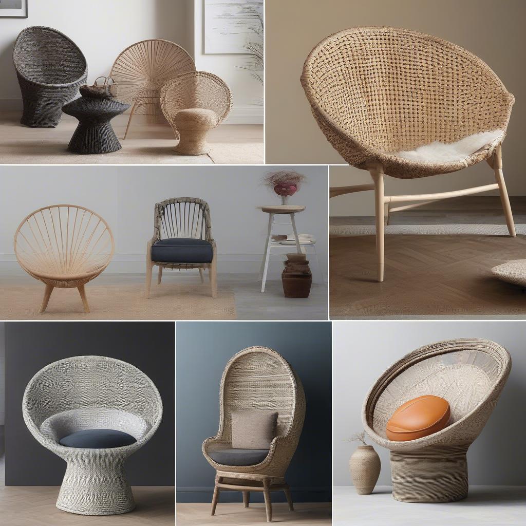 Different Styles of Weaved Basket Chairs