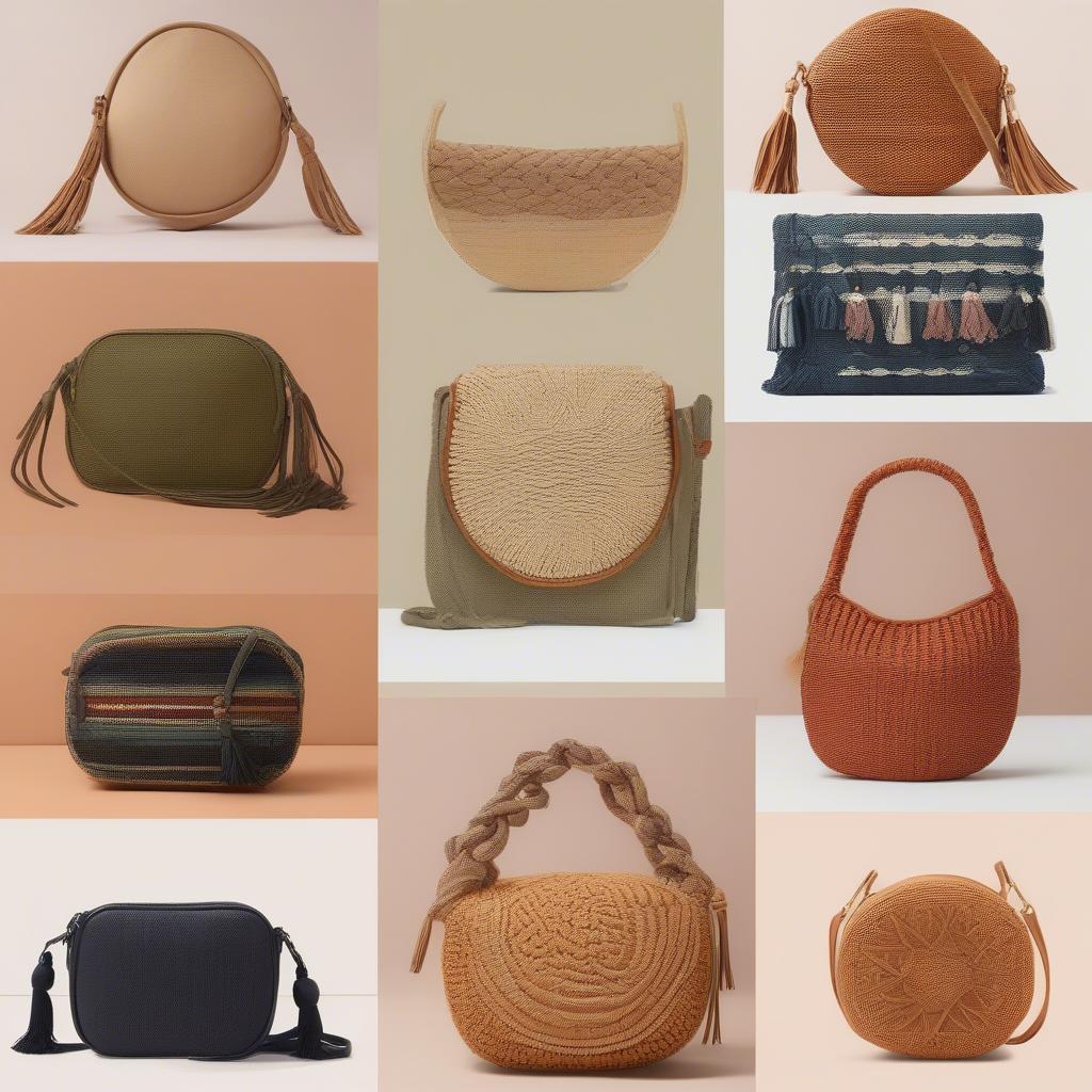 Different Styles of Weaved Crossbody Bags