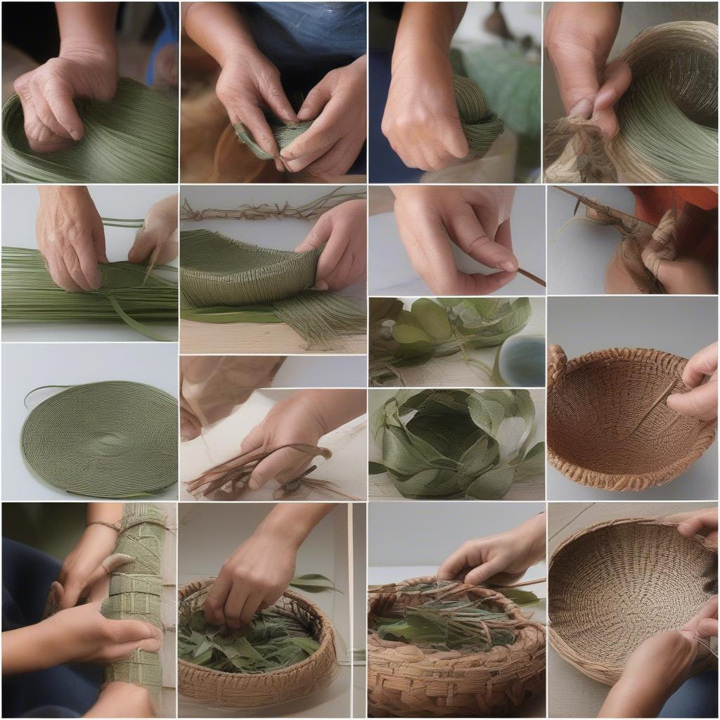 Traditional Techniques of Weaving Leaf Baskets