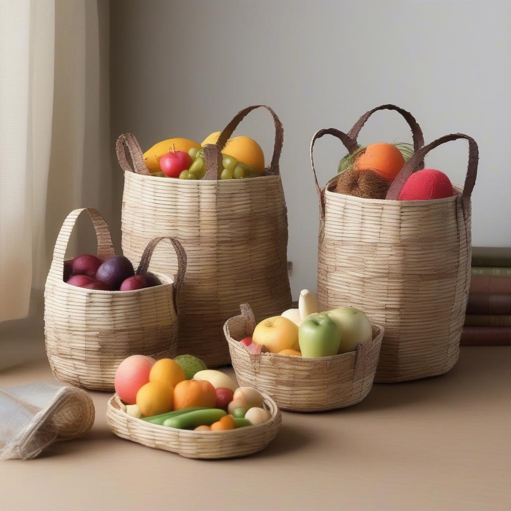 Different Uses of Weaved Paper Baskets