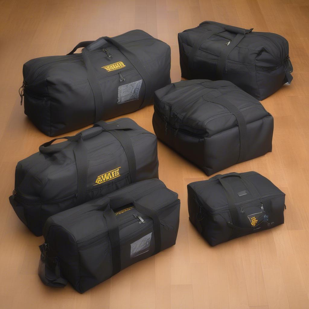 Different Sizes of Weaver 08-07185 Gear Bags