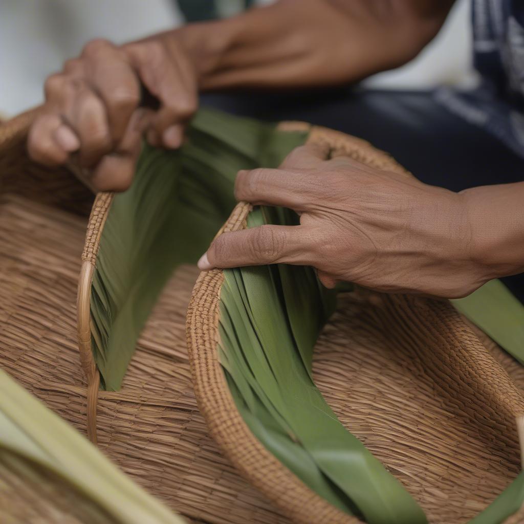 Traditional Techniques of Banana Leaf Basket Weaving