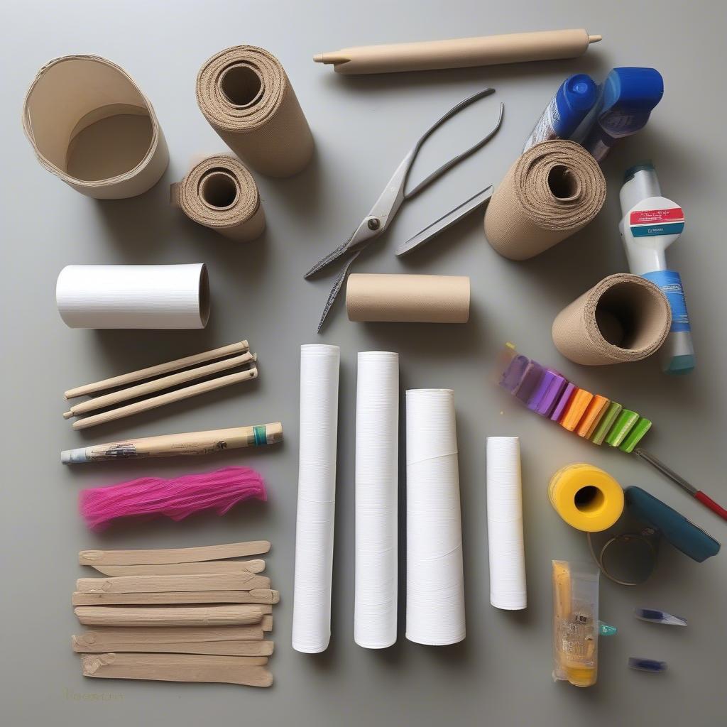 Toilet Paper Roll Basket Weaving Supplies