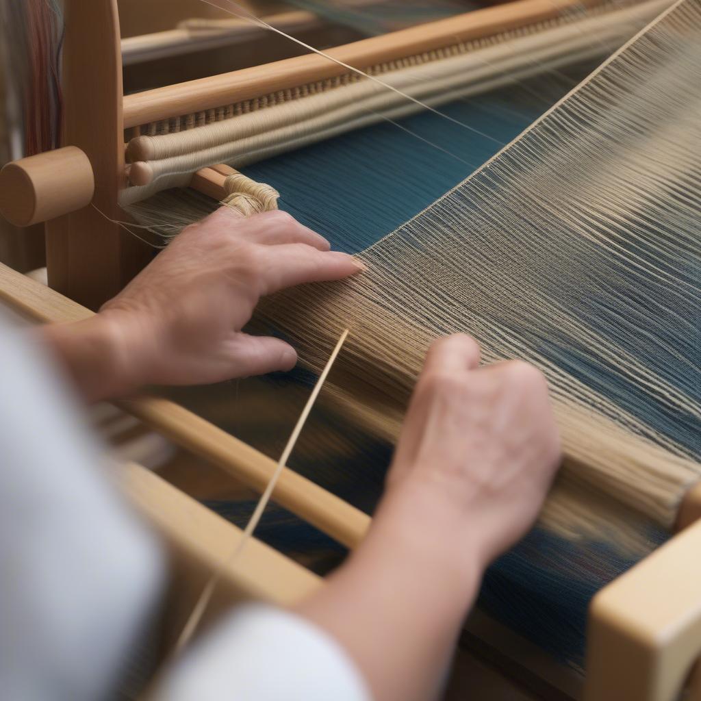 Weaving Basket Weave on a Rigid Heddle Loom