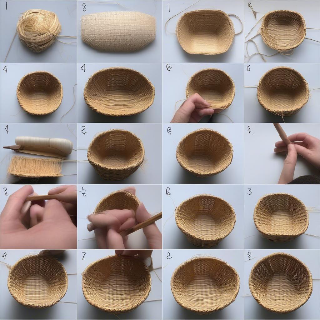 Weaving a Buttocks Basket Process