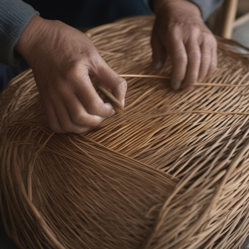 Weaving a Fish Basket with Willow