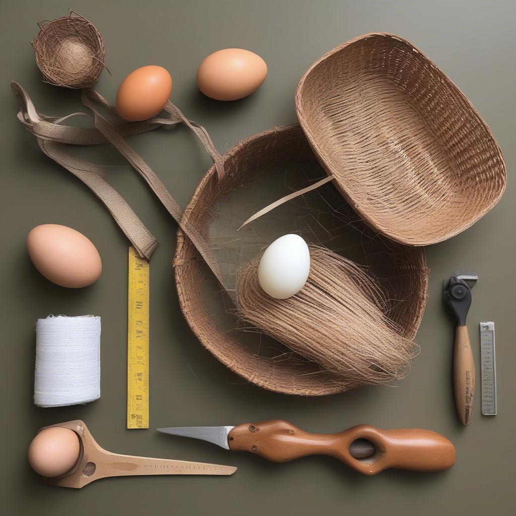 Essential Weaving Materials for an Egg Basket