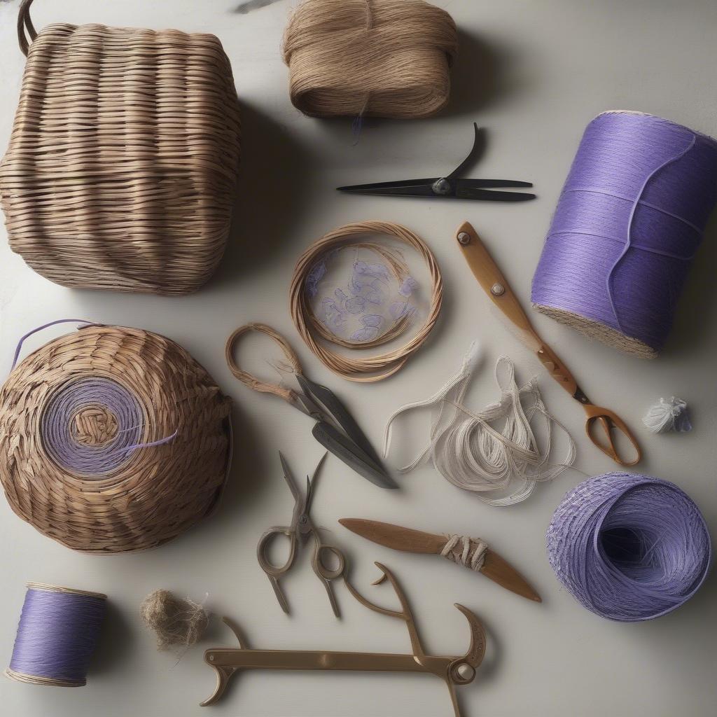 Essential Weaving Materials for Lavender Baskets