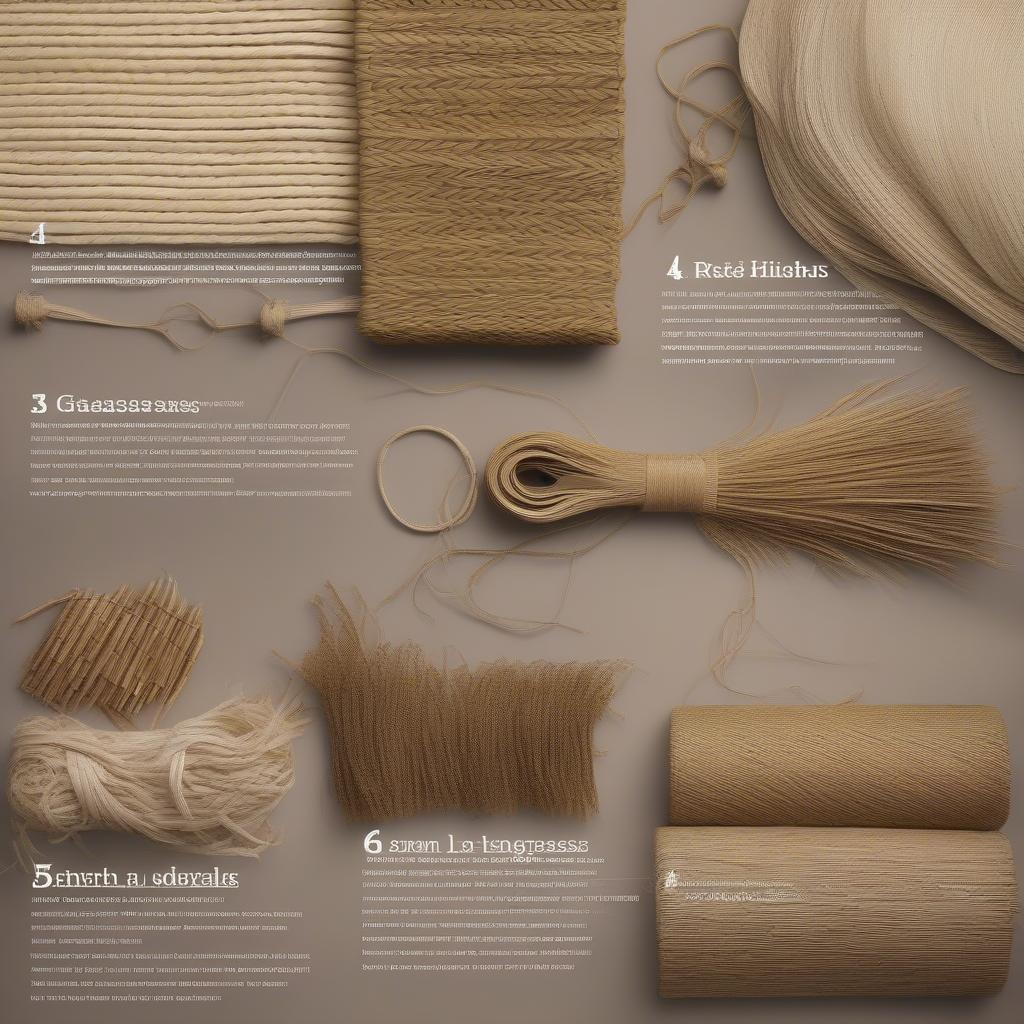 Various Weaving Materials for Round Chair Seats