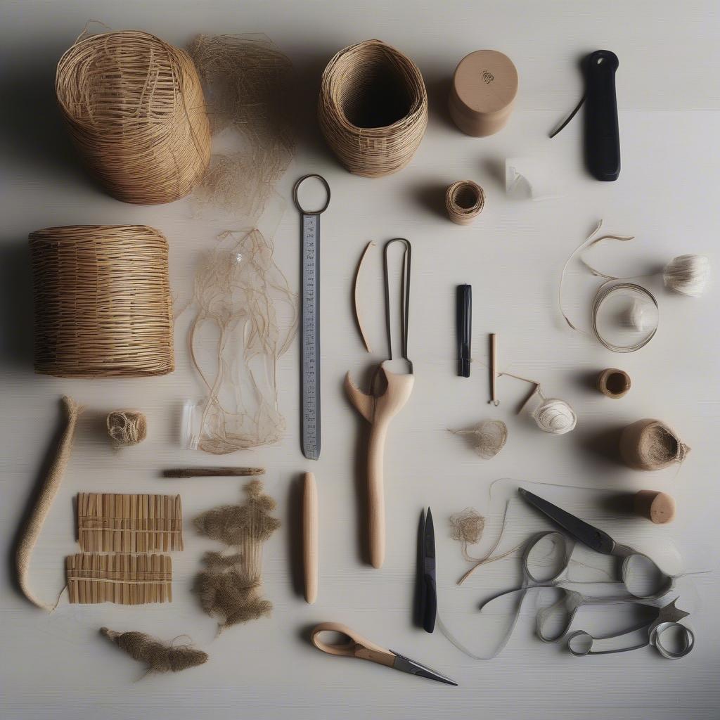 Oval Basket Weaving Materials