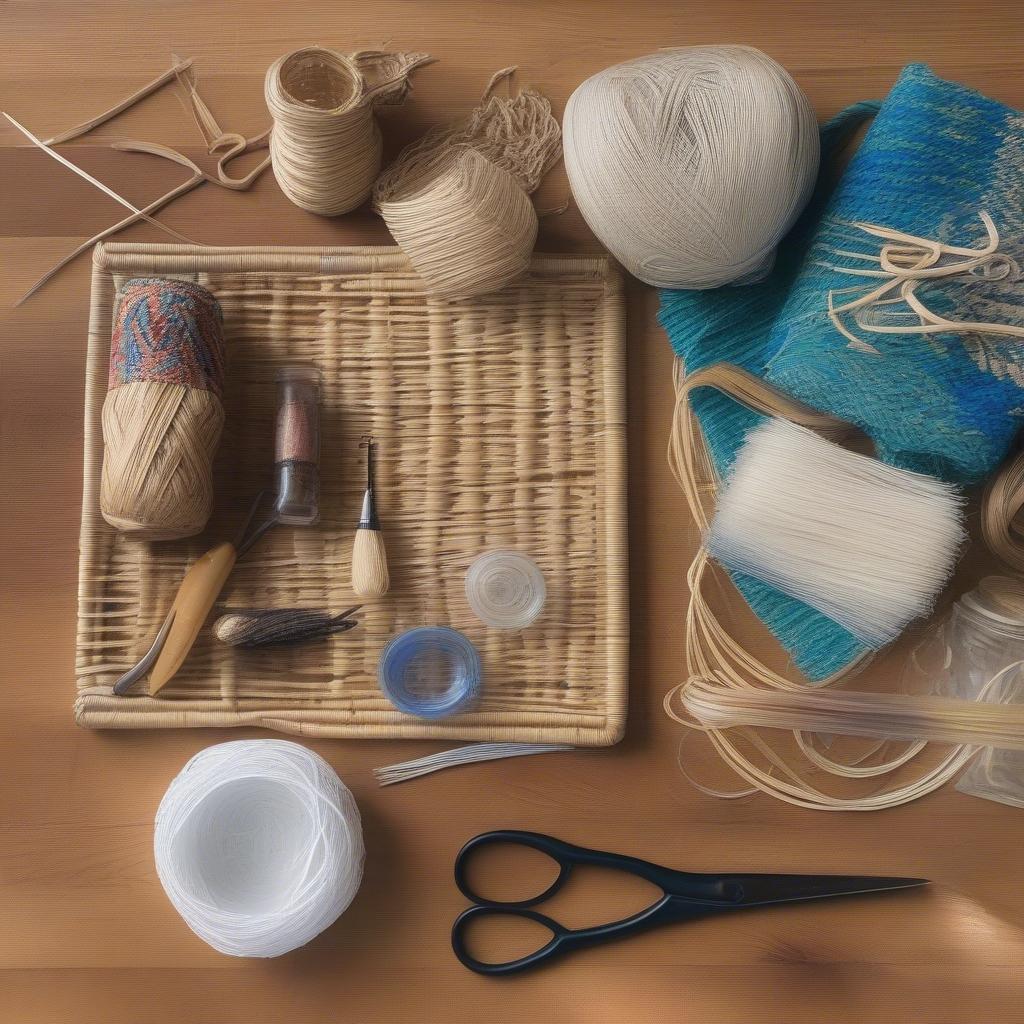 Raffia basket weaving supplies