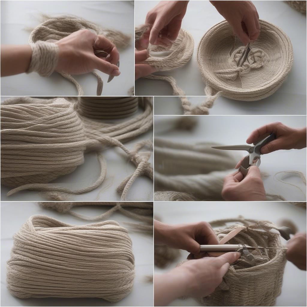 Beginner Tutorial on Weaving a Rope Basket