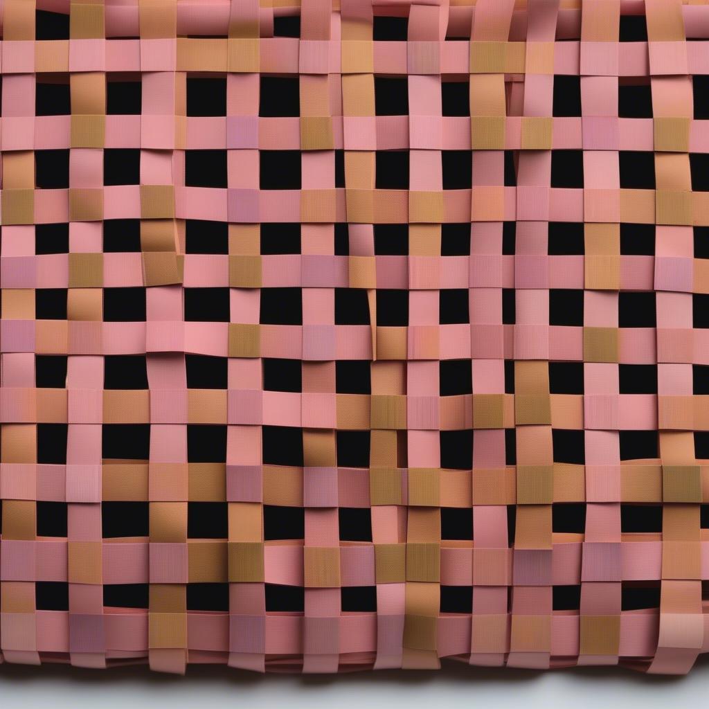 Weaving the Base of a Construction Paper Basket