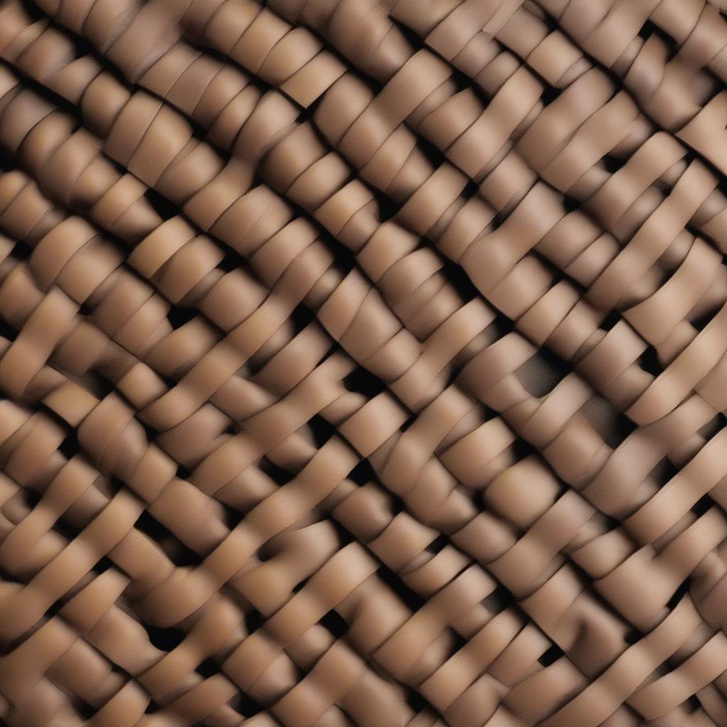 Close-up view of the weller basket weave pattern