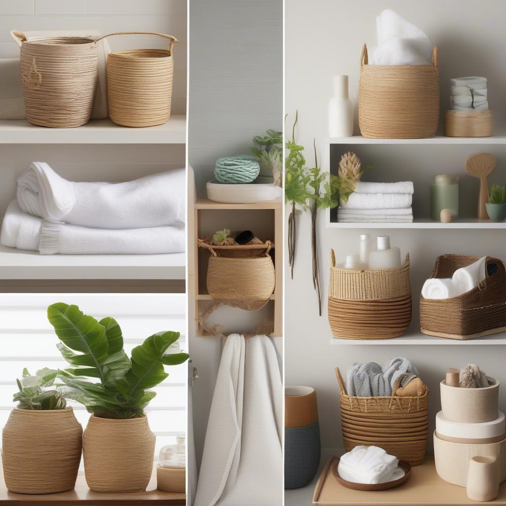 West Elm Twist Weave Basket Styling Ideas