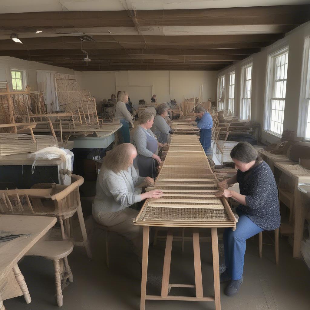 A Chair Caning Workshop in Westchester