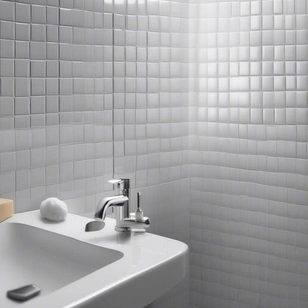 White Basket Weave Wall Tiles