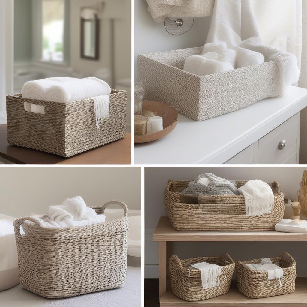 Styling Ideas for White Cloth Weave Baskets