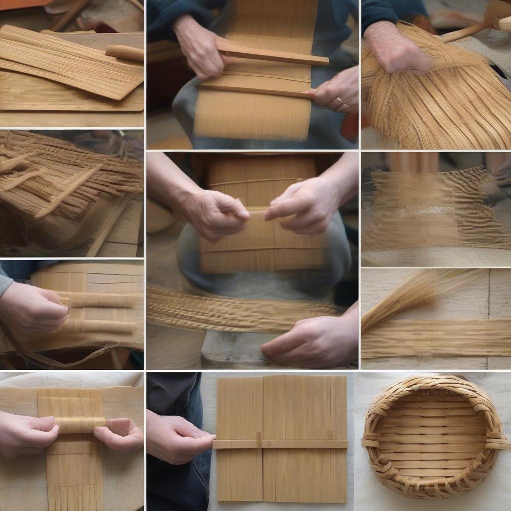 Preparing White Oak for Appalachian Baskets