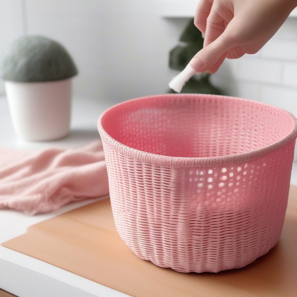 Easy Cleaning of Whitmor Resin Weave Basket