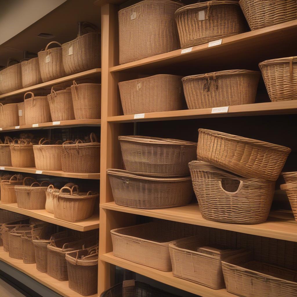 Rattan Baskets at Whole Foods