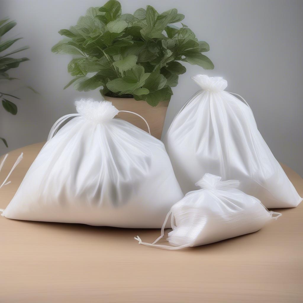 Biodegradable PLA White Non-Woven Bags