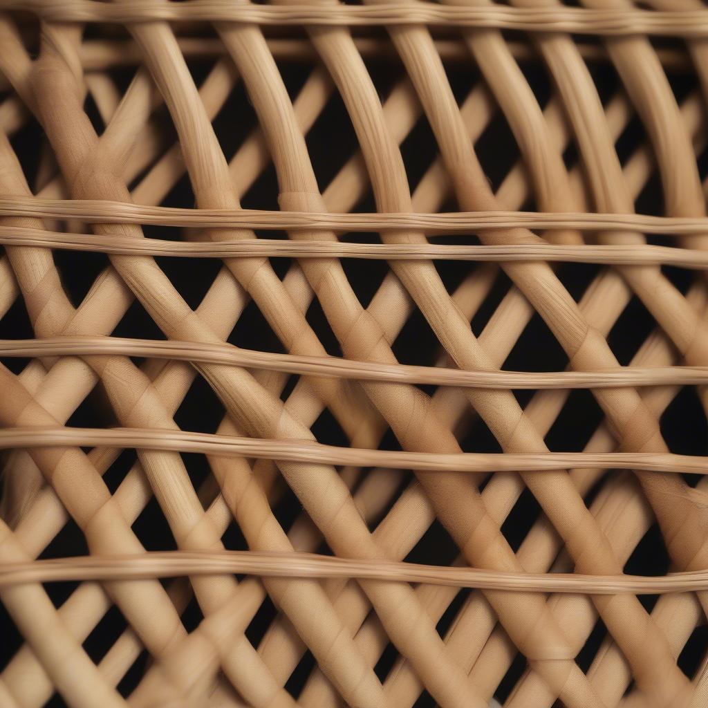 Close-up view of Wicker and Rattan